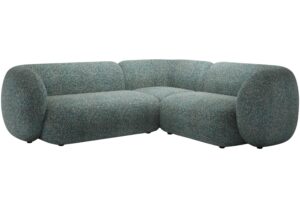 Micadoni Modr&aacute; rohov&aacute; pohovka Kate 252 cm