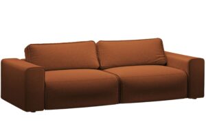 Micadoni Oranžov&aacute; rozkl&aacute;dac&iacute; pohovka Victor 246 cm