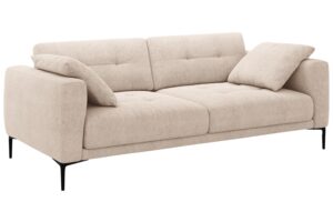 Micadoni P&iacute;skově hněd&aacute; čalouněn&aacute; čtyřm&iacute;stn&aacute; pohovka Bemy 230 cm