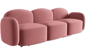 Micadoni Sametov&aacute; pohovka Blair 274 cm