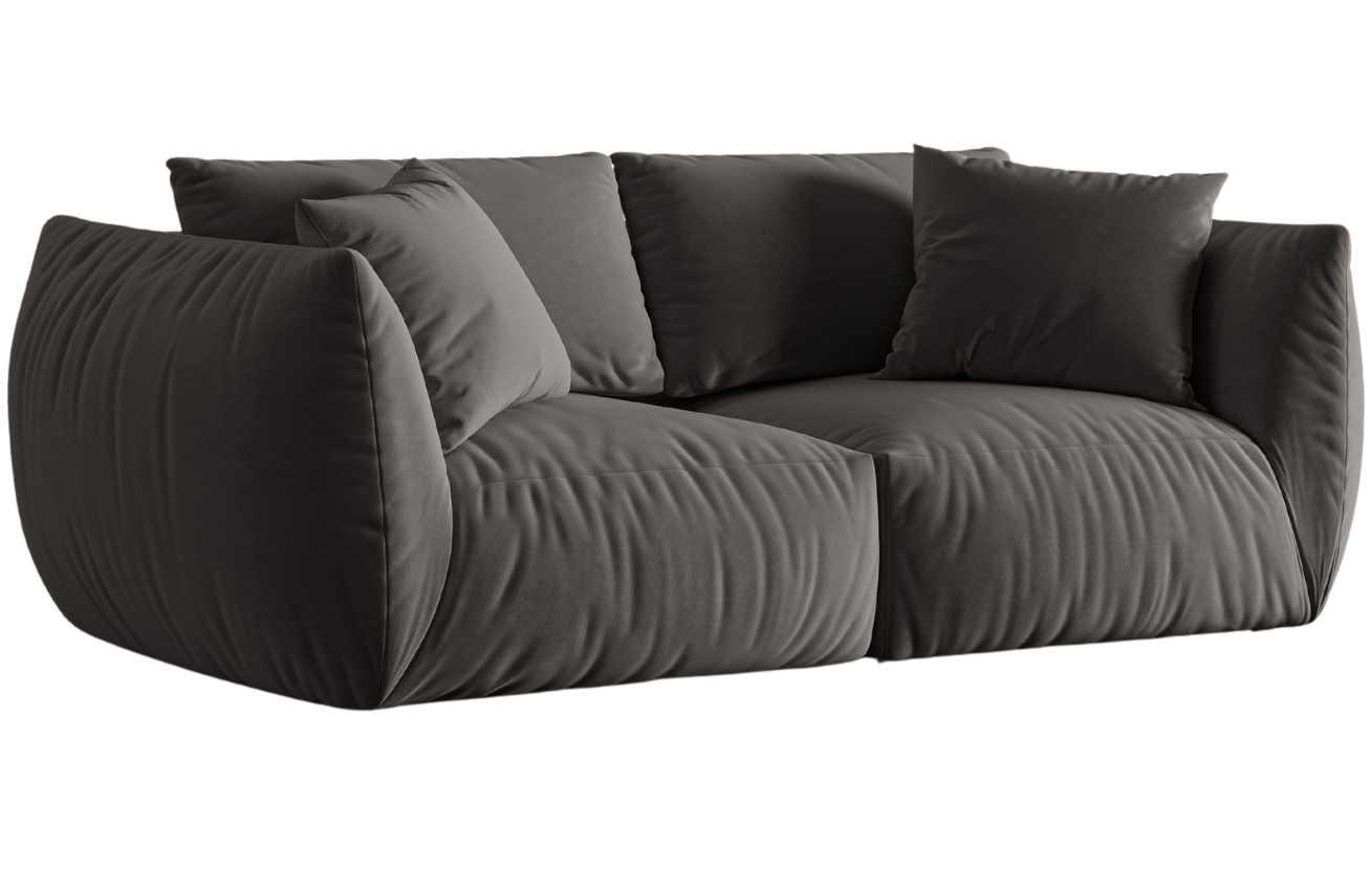 Micadoni Sametová pohovka Chris 220 cm