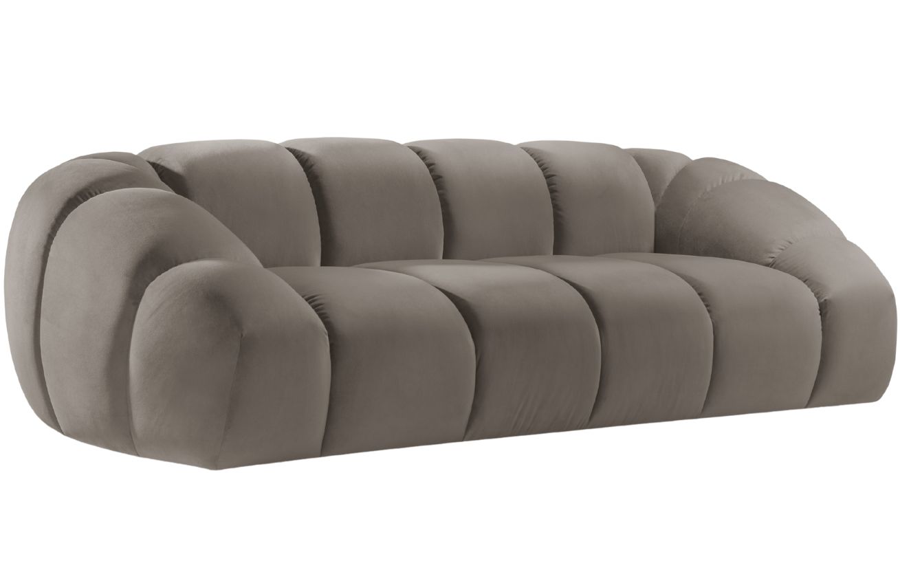 Micadoni Sametová pohovka Diana 254 cm