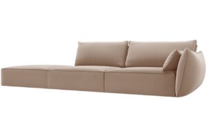 Micadoni Sametov&aacute; pohovka Kaelle 264 cm