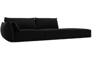 Micadoni Sametov&aacute; pohovka Kaelle 264 cm