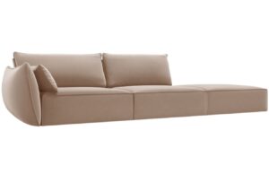 Micadoni Sametov&aacute; pohovka Kaelle 264 cm