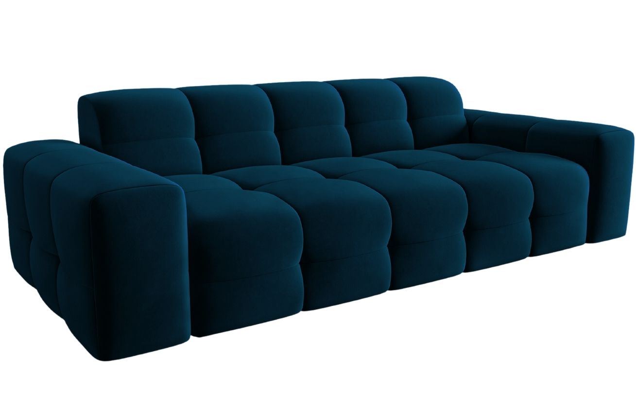 Micadoni Sametová pohovka Kendal 222 cm