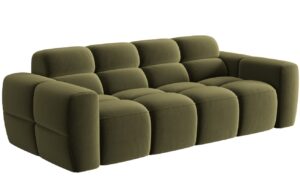 Micadoni Sametov&aacute; pohovka Lisa 216 cm