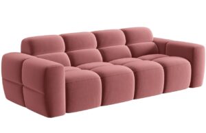 Micadoni Sametov&aacute; pohovka Lisa 256 cm