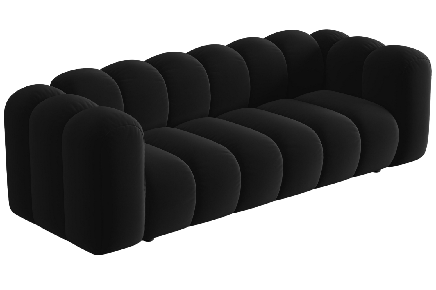 Micadoni Sametová pohovka Lupine 228 cm