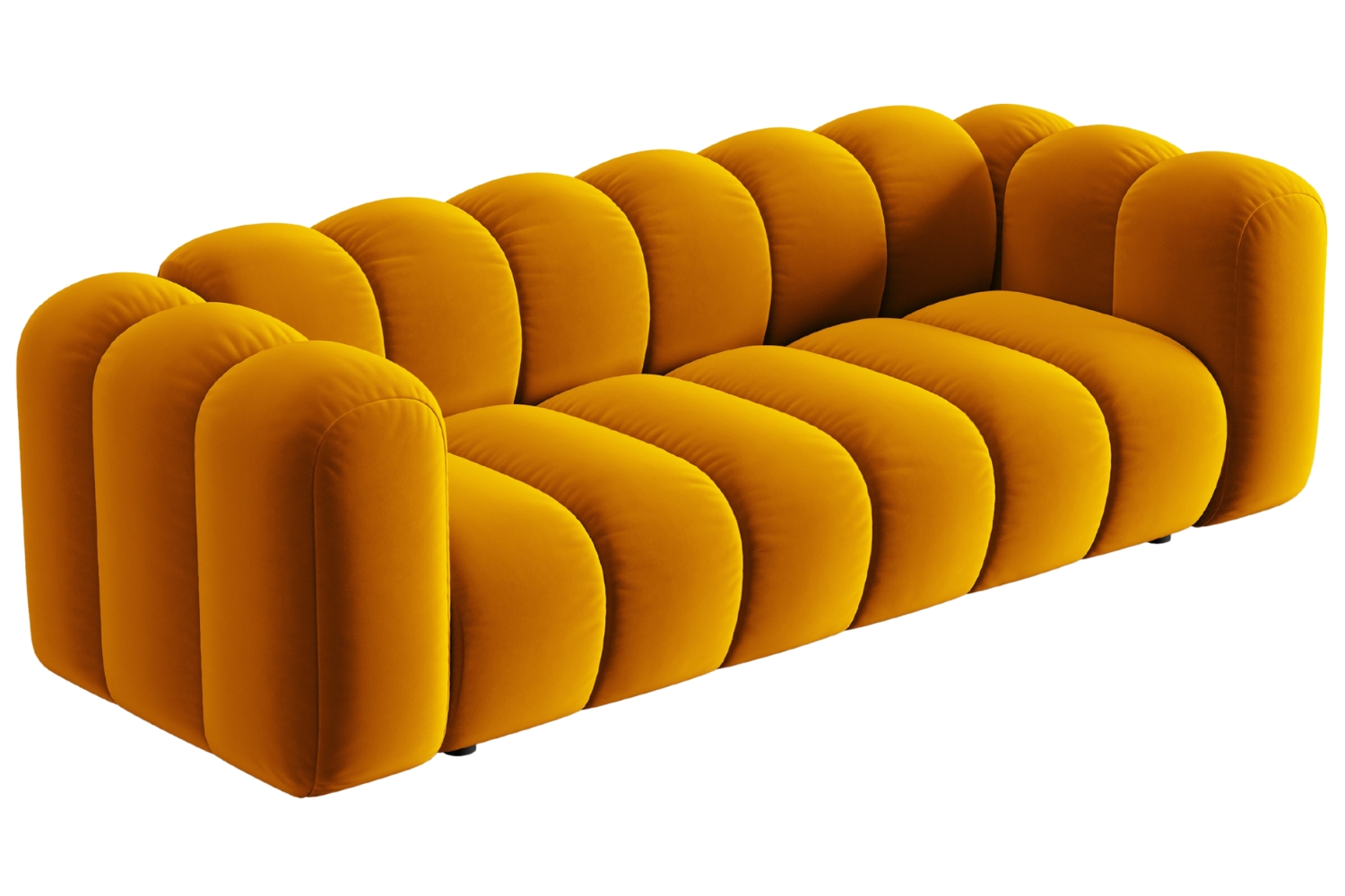 Micadoni Sametová pohovka Lupine 228 cm