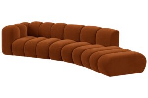 Micadoni Sametov&aacute; pohovka Lupine 335 cm