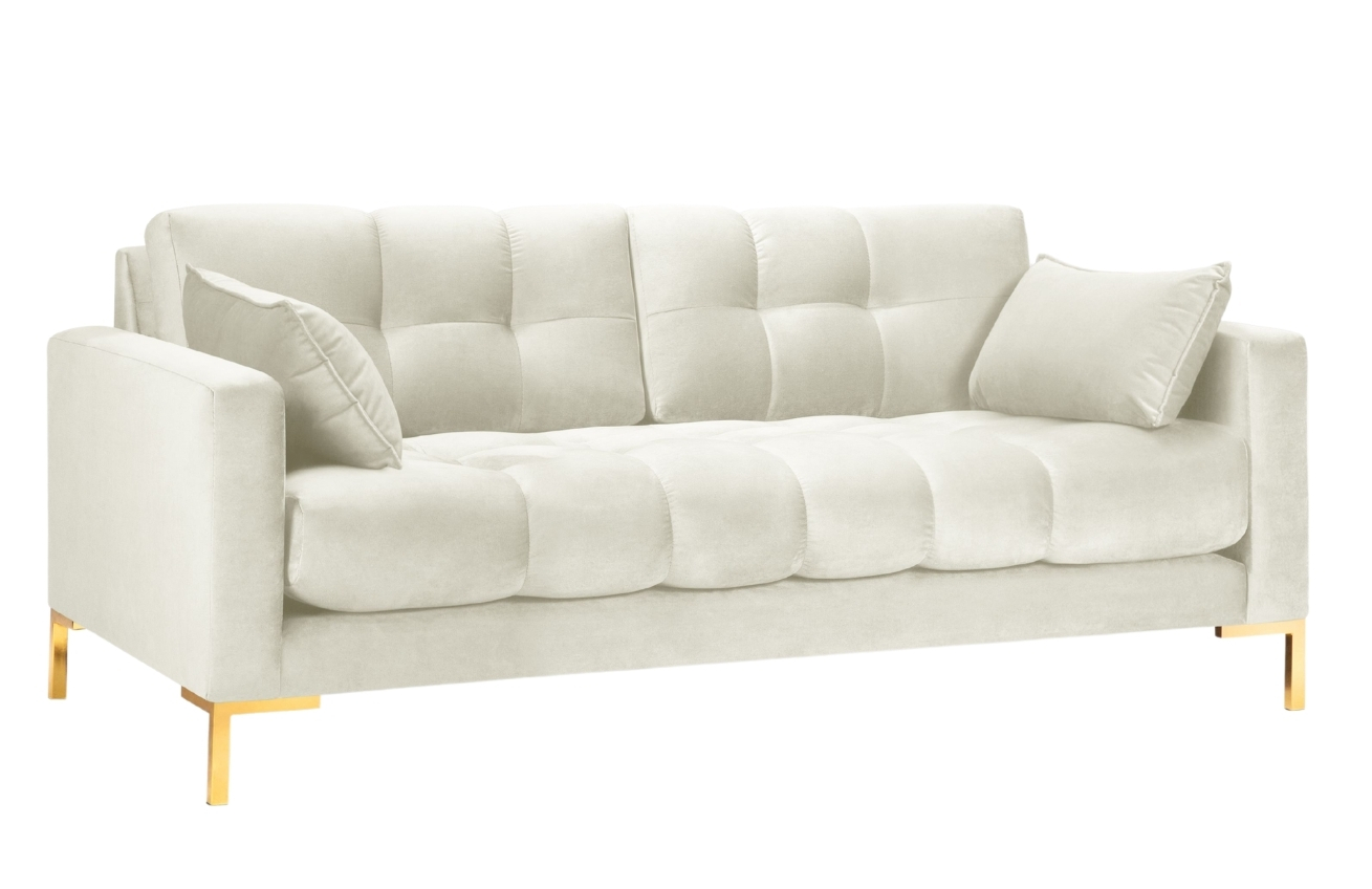 Micadoni Sametová pohovka MAMAIA 217 cm