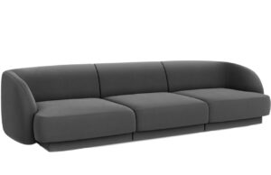 Micadoni Sametov&aacute; pohovka Miley 255 cm