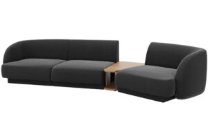 Micadoni Sametov&aacute; pohovka Miley 303 cm