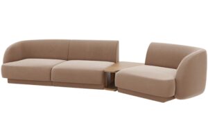 Micadoni Sametov&aacute; pohovka Miley 303 cm