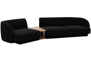 Micadoni Sametov&aacute; pohovka Miley 303 cm