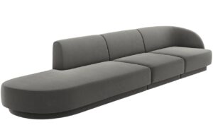 Micadoni Sametov&aacute; pohovka Miley 323 cm