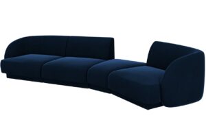 Micadoni Sametov&aacute; pohovka Miley 327 cm