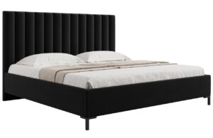 Micadoni Sametov&aacute; postel Allison 160 x 200 cm s &uacute;ložn&yacute;m prostorem