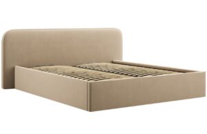 Micadoni Sametov&aacute; postel Elizabeth 160 x 200 cm s &uacute;ložn&yacute;m prostorem