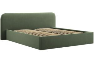 Micadoni Sametov&aacute; postel Elizabeth 160 x 200 cm s &uacute;ložn&yacute;m prostorem