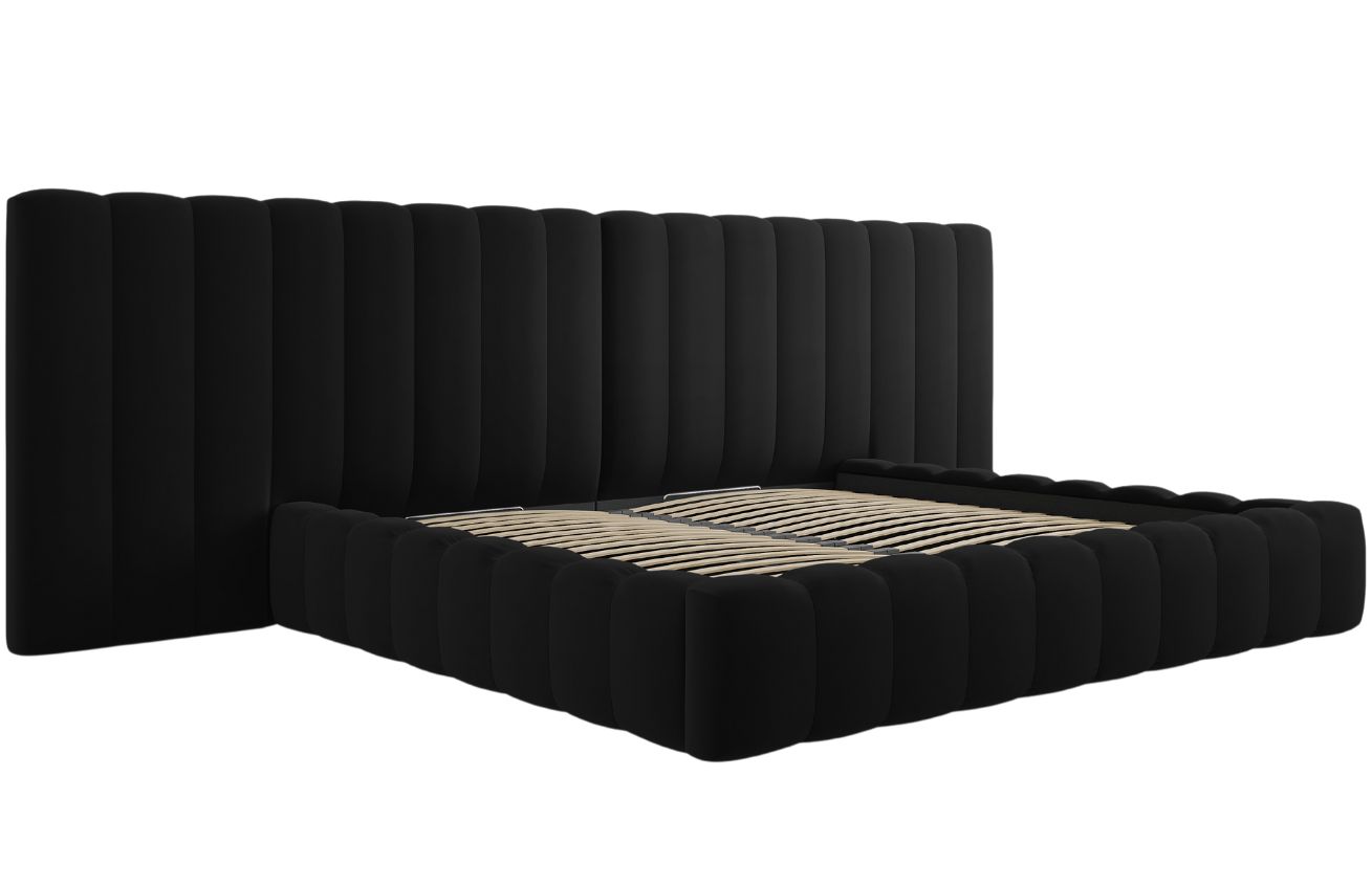 Micadoni Sametová postel Kelp 200 x 200 cm