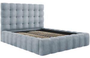Micadoni Sametov&aacute; postel Mamaia 140 x 200 cm s &uacute;ložn&yacute;m prostorem