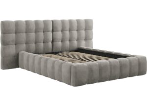 Micadoni Sametov&aacute; postel Mamaia 140 x 200 cm s &uacute;ložn&yacute;m prostorem