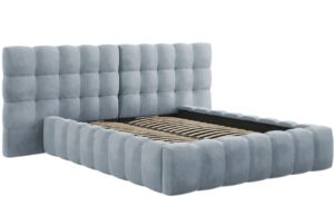 Micadoni Sametov&aacute; postel Mamaia 160 x 200 cm s &uacute;ložn&yacute;m prostorem