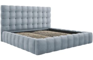 Micadoni Sametov&aacute; postel Mamaia 200 x 200 cm s &uacute;ložn&yacute;m prostorem