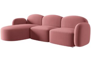 Micadoni Sametov&aacute; rohov&aacute; pohovka Blair 274 cm