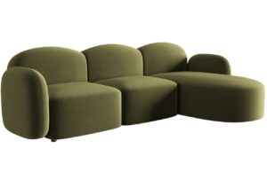 Micadoni Sametov&aacute; rohov&aacute; pohovka Blair 274 cm