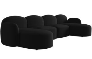 Micadoni Sametov&aacute; rohov&aacute; pohovka Blair 354 cm