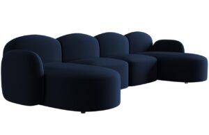 Micadoni Sametov&aacute; rohov&aacute; pohovka Blair 354 cm