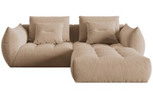 Micadoni Sametov&aacute; rohov&aacute; pohovka Bloom 232 cm