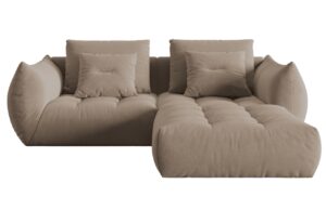 Micadoni Sametov&aacute; rohov&aacute; pohovka Bloom 232 cm