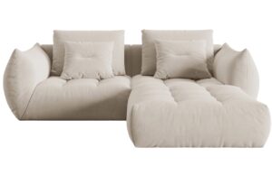 Micadoni Sametov&aacute; rohov&aacute; pohovka Bloom 232 cm