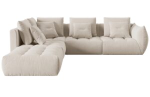 Micadoni Sametov&aacute; rohov&aacute; pohovka Bloom 316 cm