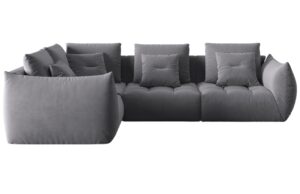 Micadoni Sametov&aacute; rohov&aacute; pohovka Bloom 316 cm