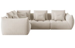 Micadoni Sametov&aacute; rohov&aacute; pohovka Bloom 316 cm