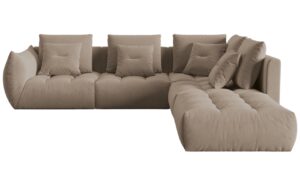 Micadoni Sametov&aacute; rohov&aacute; pohovka Bloom 316 cm