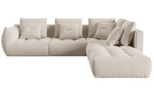 Micadoni Sametov&aacute; rohov&aacute; pohovka Bloom 316 cm