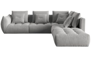 Micadoni Sametov&aacute; rohov&aacute; pohovka Bloom 316 cm