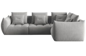 Micadoni Sametov&aacute; rohov&aacute; pohovka Bloom 316 cm