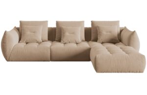 Micadoni Sametov&aacute; rohov&aacute; pohovka Bloom 332 cm