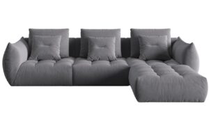 Micadoni Sametov&aacute; rohov&aacute; pohovka Bloom 332 cm