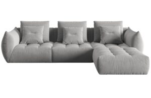 Micadoni Sametov&aacute; rohov&aacute; pohovka Bloom 332 cm