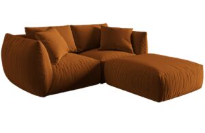 Micadoni Sametov&aacute; rohov&aacute; pohovka Chris 220 cm