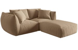 Micadoni Sametov&aacute; rohov&aacute; pohovka Chris 220 cm