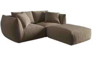 Micadoni Sametov&aacute; rohov&aacute; pohovka Chris 220 cm